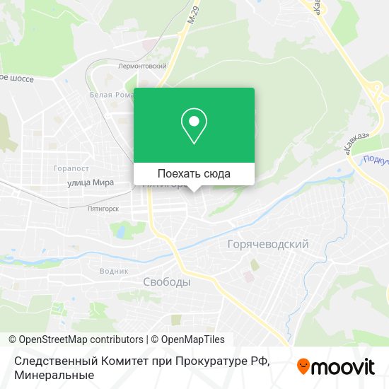 Карта Следственный Комитет при Прокуратуре РФ