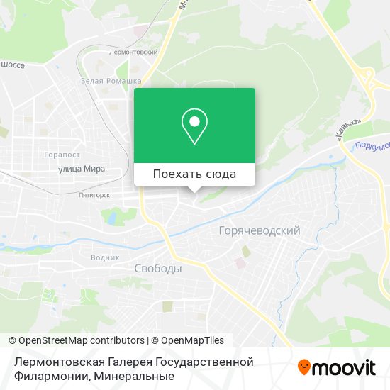 Карта Лермонтовская Галерея Государственной Филармонии