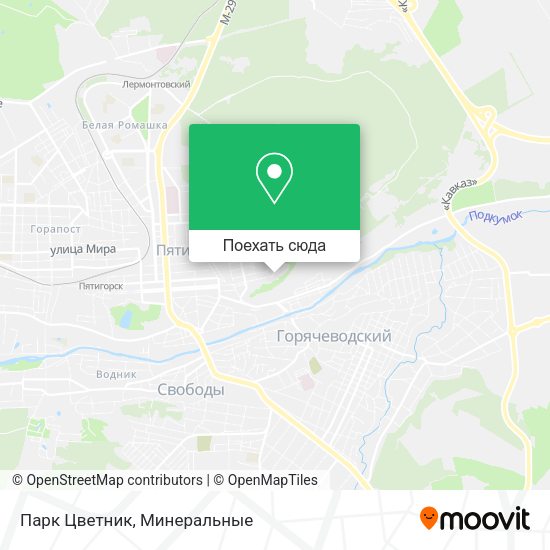 Карта Парк Цветник