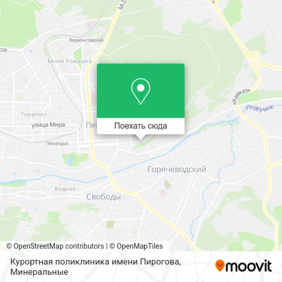 Карта Курортная поликлиника имени Пирогова