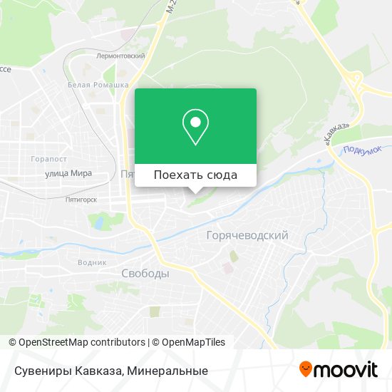 Карта Сувениры Кавказа