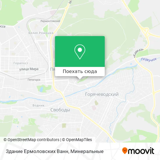 Карта Здание Ермоловских Ванн