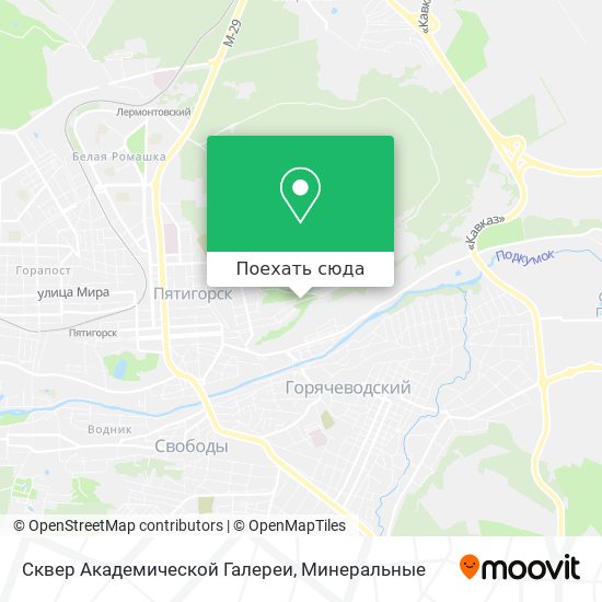 Карта Сквер Академической Галереи