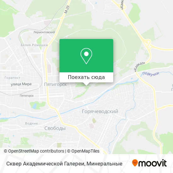 Карта Сквер Академической Галереи