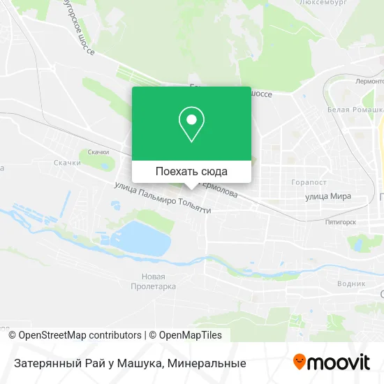 Карта Затерянный Рай у Машука