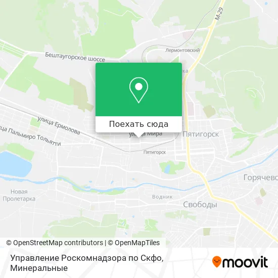 Карта Управление Роскомнадзора по Скфо