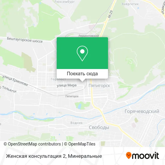Карта Женская консультация 2