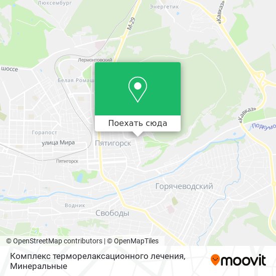 Карта Комплекс терморелаксационного лечения