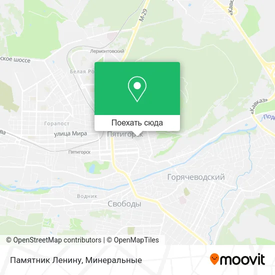 Карта Памятник Ленину
