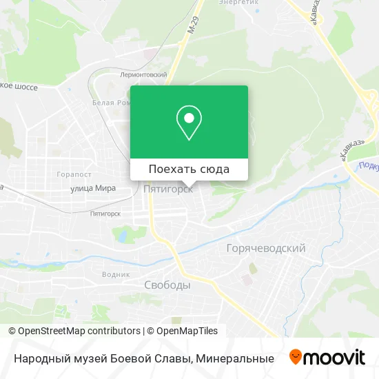 Карта Народный музей Боевой Славы