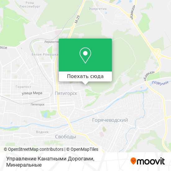 Карта Управление Канатными Дорогами