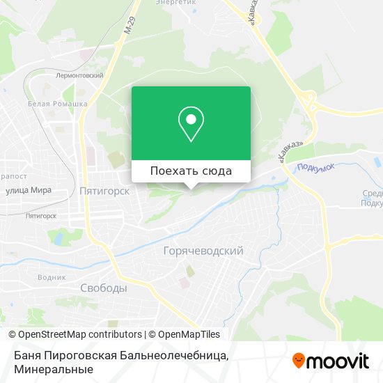 Карта Баня Пироговская Бальнеолечебница