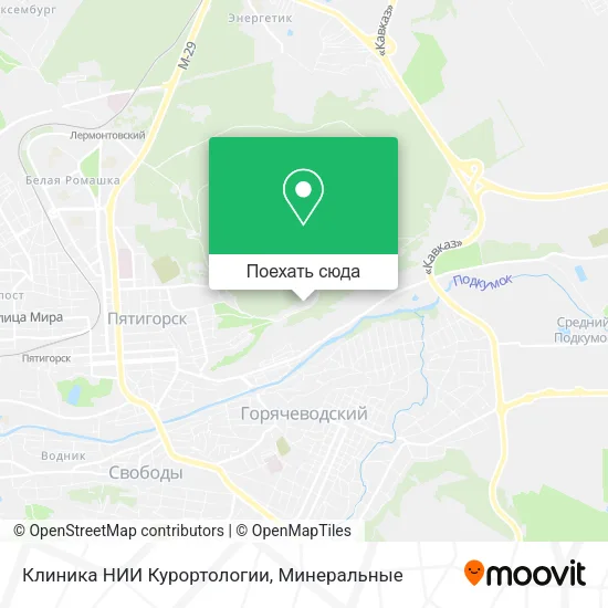 Карта Клиника НИИ Курортологии