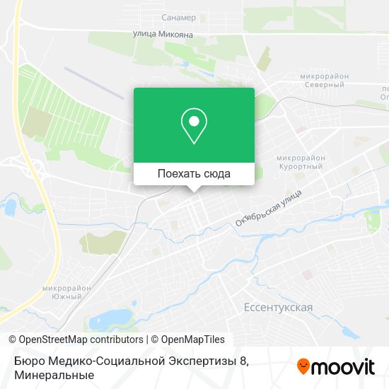 Карта Бюро Медико-Социальной Экспертизы 8