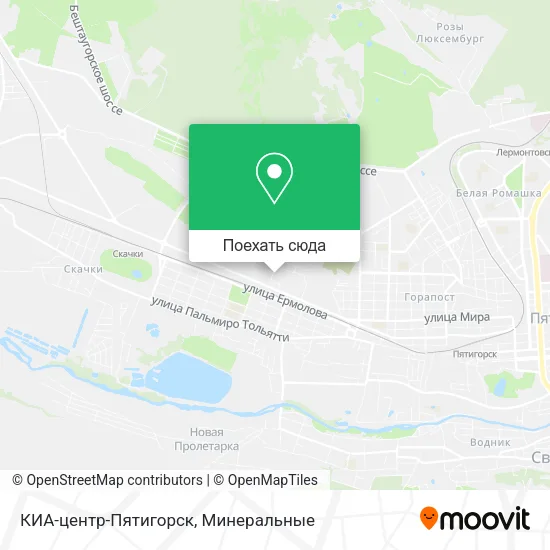 Карта КИА-центр-Пятигорск