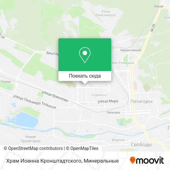 Карта Храм Иоанна Кронштадтского