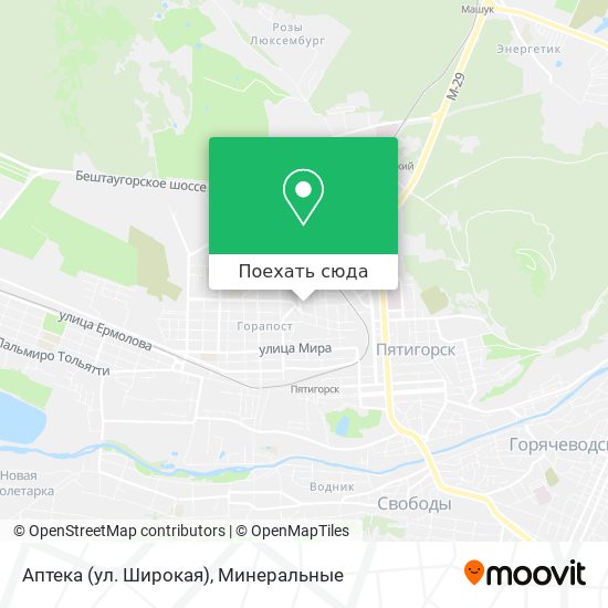 Карта Аптека (ул. Широкая)
