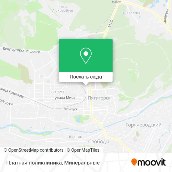 Карта Платная поликлиника
