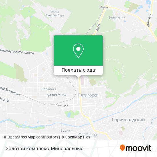 Карта Золотой комплекс