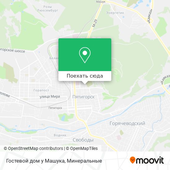 Карта Гостевой дом у Машука