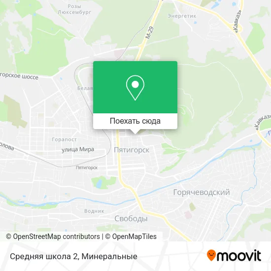 Карта Средняя школа 2