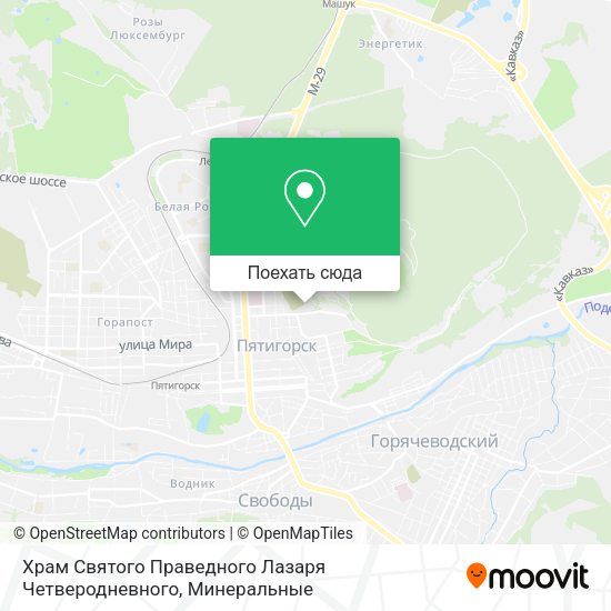Карта Храм Святого Праведного Лазаря Четверодневного