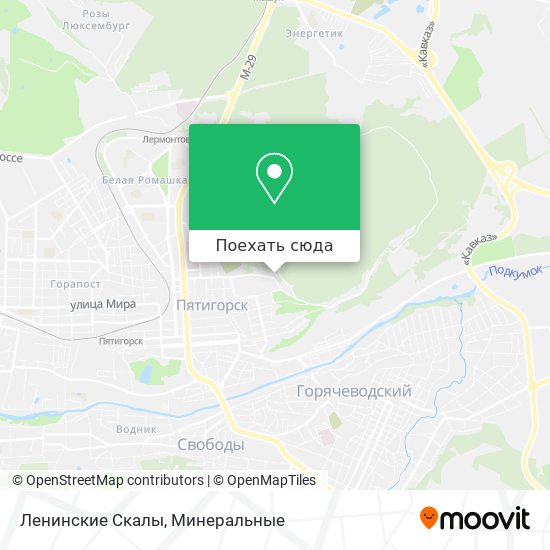 Карта Ленинские Скалы