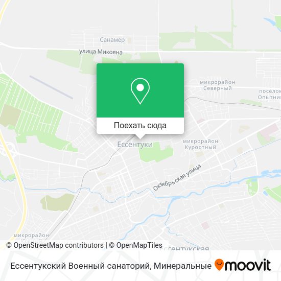 Карта Ессентукский Военный санаторий