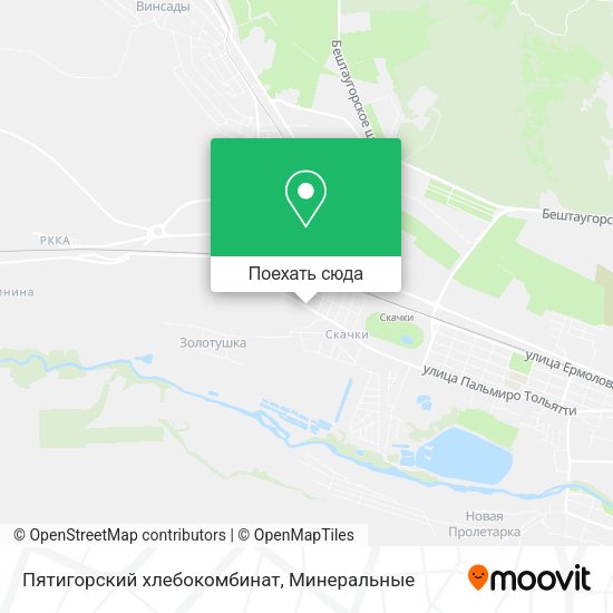 Карта Пятигорский хлебокомбинат