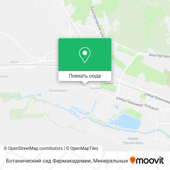 Карта Ботанический сад Фармакадемии