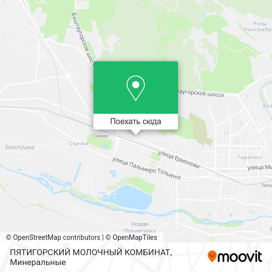 Карта ПЯТИГОРСКИЙ МОЛОЧНЫЙ КОМБИНАТ