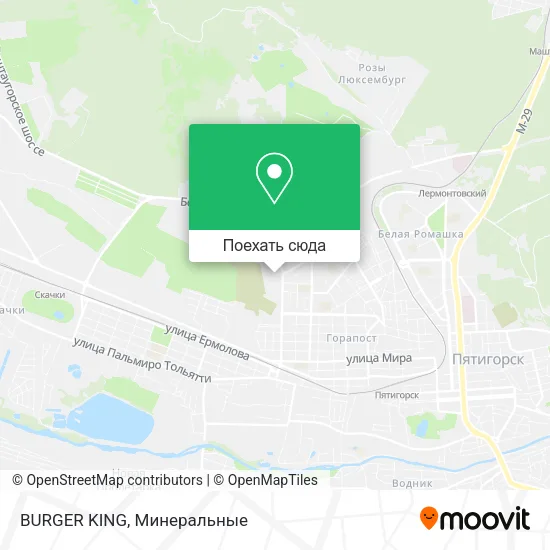 Карта BURGER KING