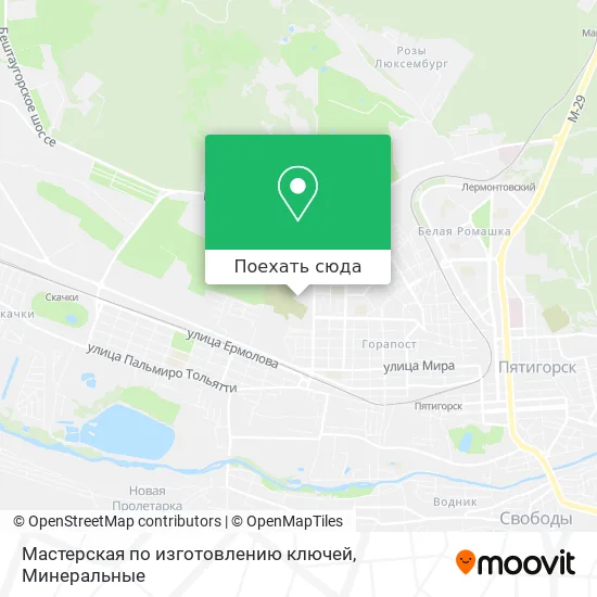 Карта Мастерская по изготовлению ключей