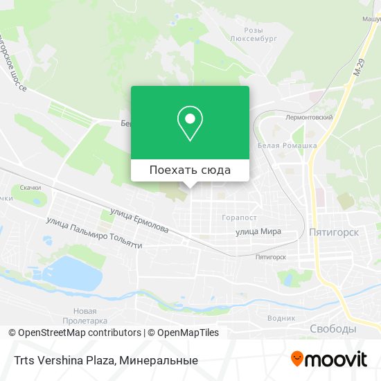 Карта Trts Vershina Plaza