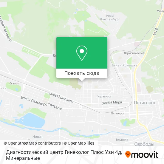 Карта Диагностический центр Гинеколог Плюс Узи 4д