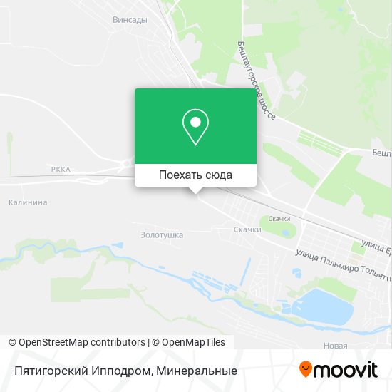 Карта Пятигорский Ипподром
