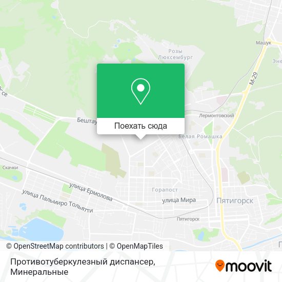 Карта Противотуберкулезный диспансер