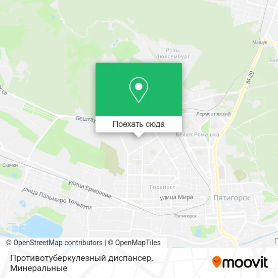 Карта Противотуберкулезный диспансер