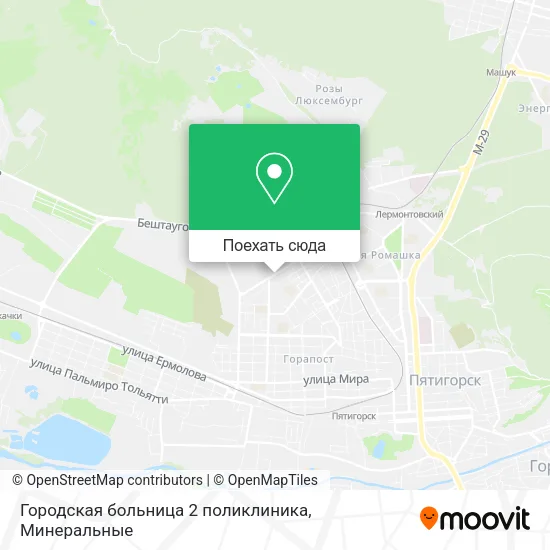 Карта Городская больница 2 поликлиника