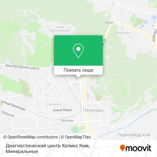 Карта Диагностический центр Хеликс Кмв