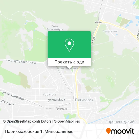 Карта Парикмахерская 1