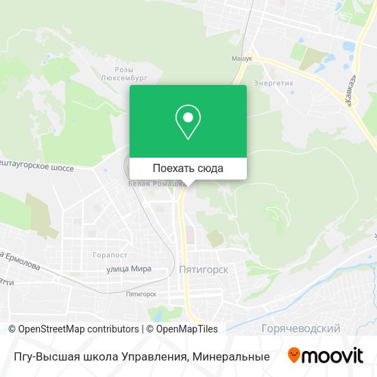 Карта Пгу-Высшая школа Управления