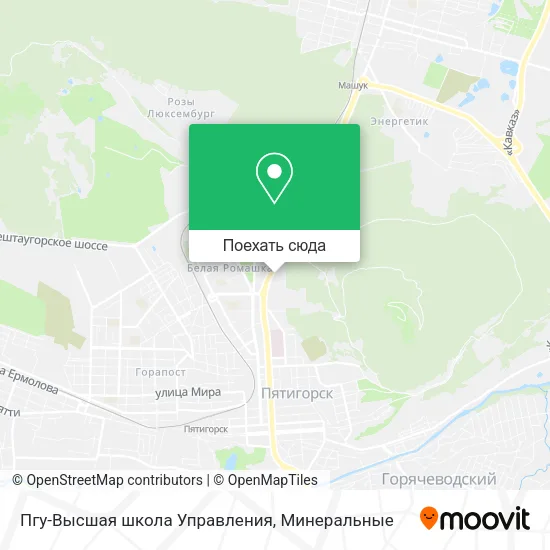 Карта Пгу-Высшая школа Управления