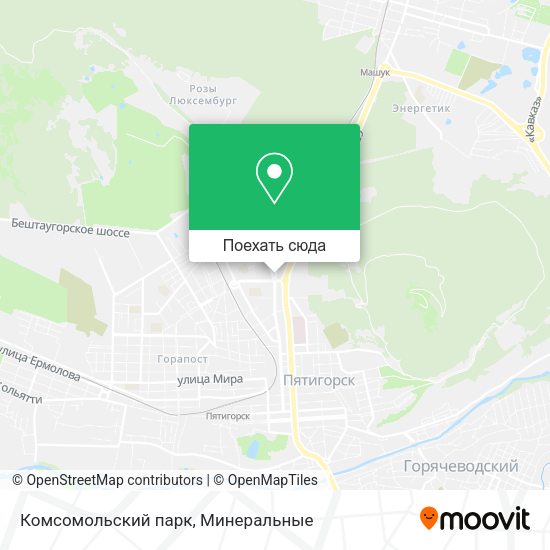 Карта Комсомольский парк
