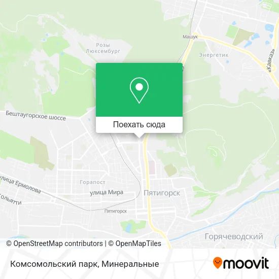 Карта Комсомольский парк