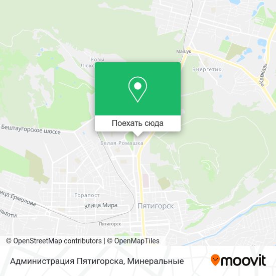 Карта Администрация Пятигорска