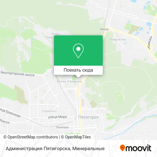 Карта Администрация Пятигорска