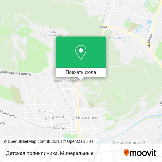 Карта Детская поликлиника