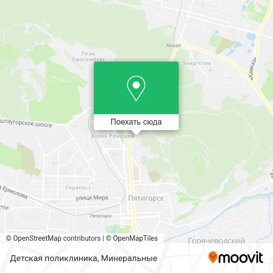 Карта Детская поликлиника