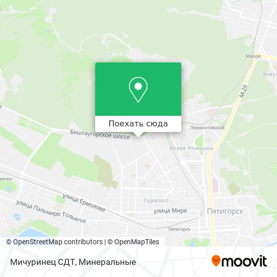 Карта Мичуринец СДТ